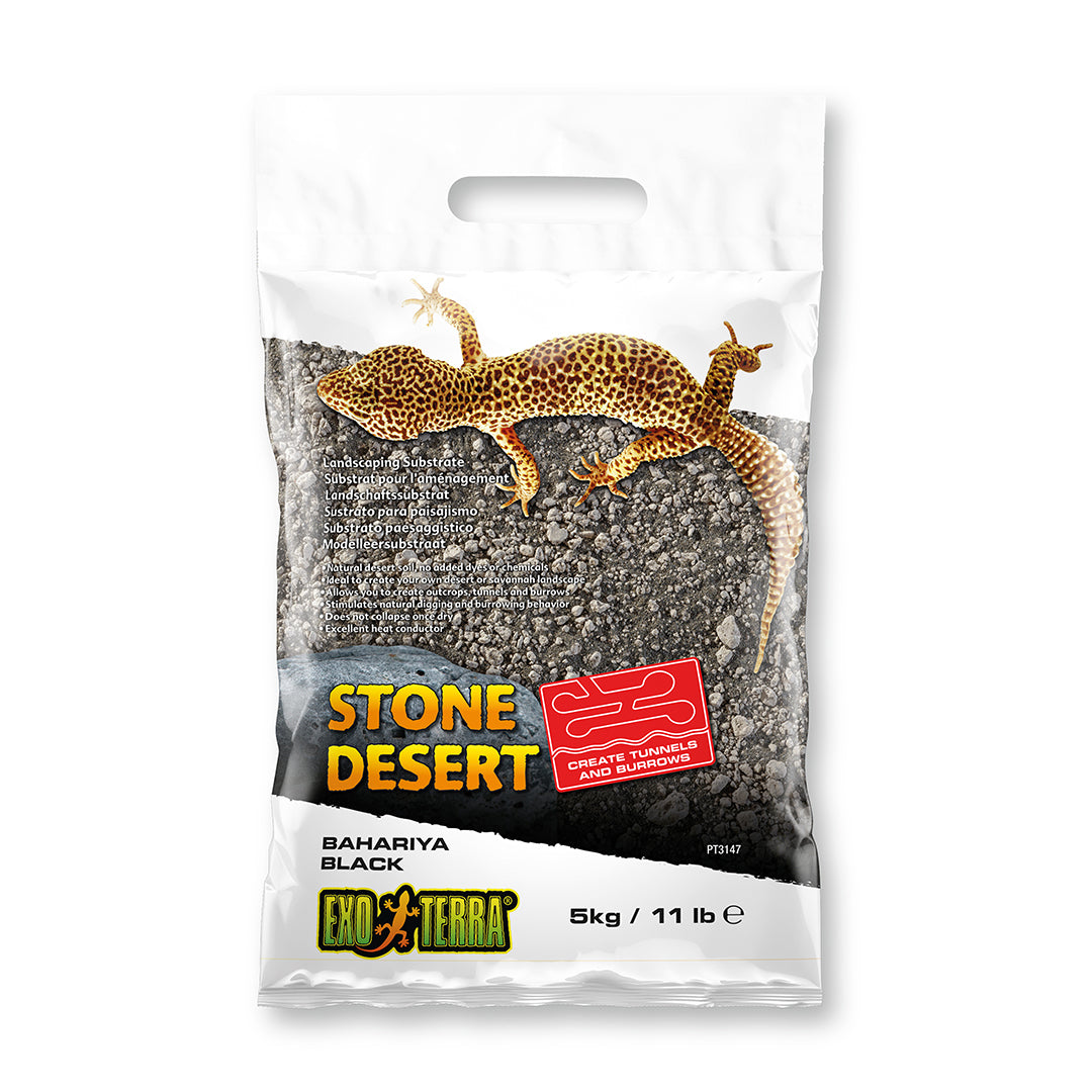 Exo Terra - stone desert substraat bahariya black 5kg