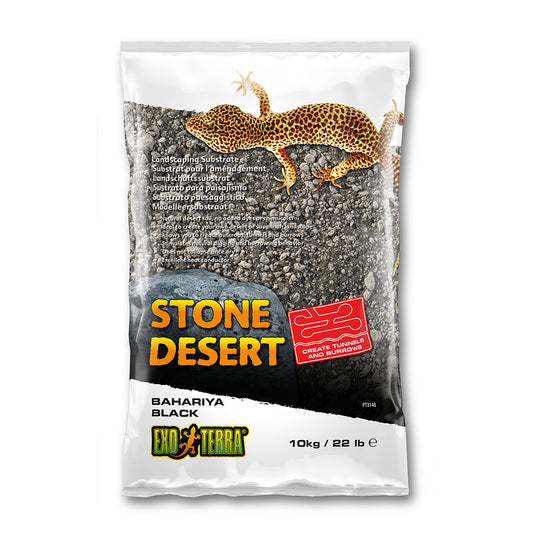 Exo Terra -  stone desert substraat bahariya black 10kg
