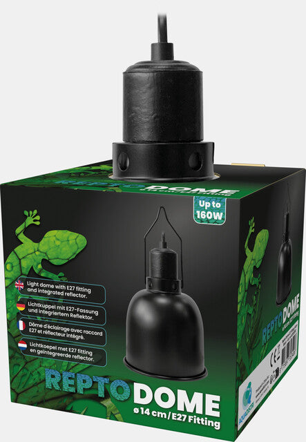 Repto - Dome E27 Fitting 14CM Black