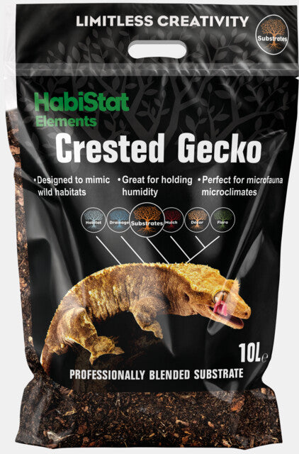Habistat - Wimpergekko Substraat 10L