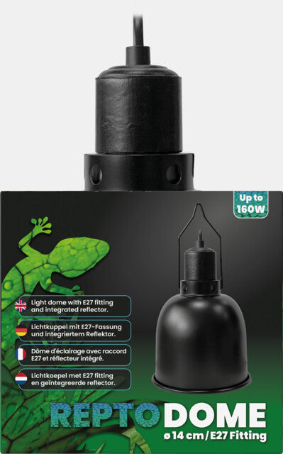 Repto - Dome E27 Fitting 14CM Black