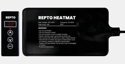 Repto - Heat Mat With Thermostat 4W 18X10 CM