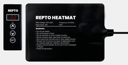 Repto - Heat Mat With Thermostat 8W 20X15 CM