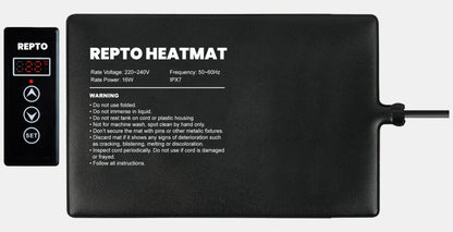 Repto - Heat Mat With Thermostat 16W 30X20 CM