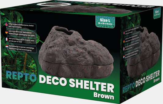 Repto - Deco Shelter Brown L