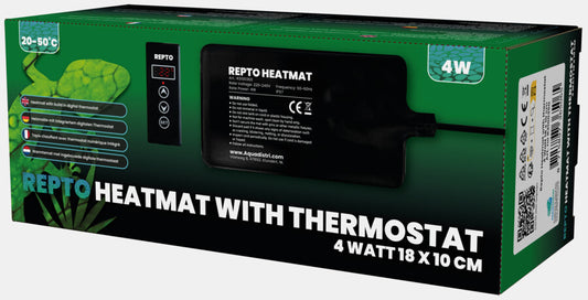 Repto - Heat Mat With Thermostat 4W 18X10 CM